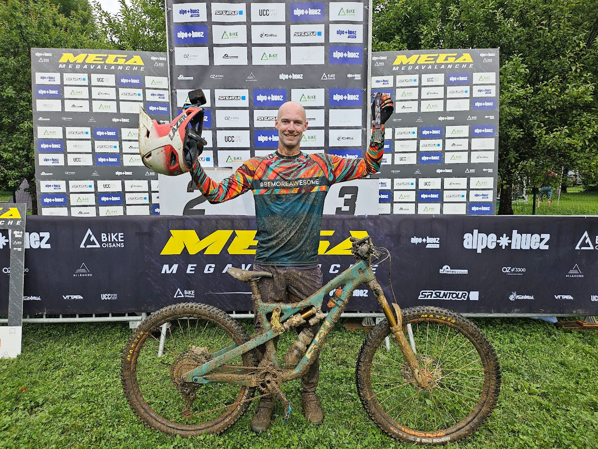 Macky Franklin Conquers Megavalanche 8th place finish Ari Bikes