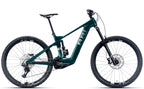 Timp Peak Comp electric mountain bike in Emerald Metallic, drive-side view