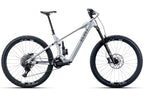Wire Peak 3.0 Comp electric mountain bike in Liquid Metal silver, drive-side view