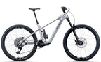 Wire Peak 3.0 Elite electric mountain bike in Liquid Metal silver, drive-side view
