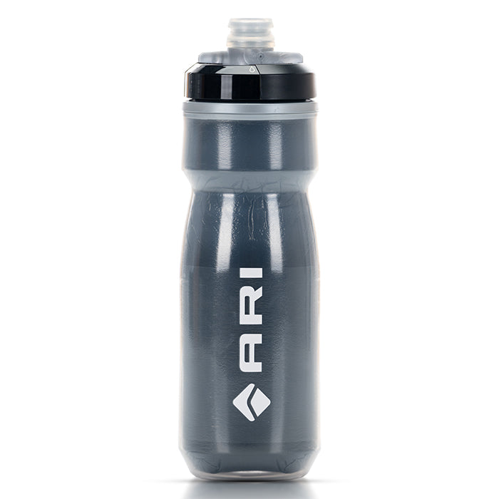 Camelbak Podium Chill 21oz insulated water bottle in black with white ARI logo