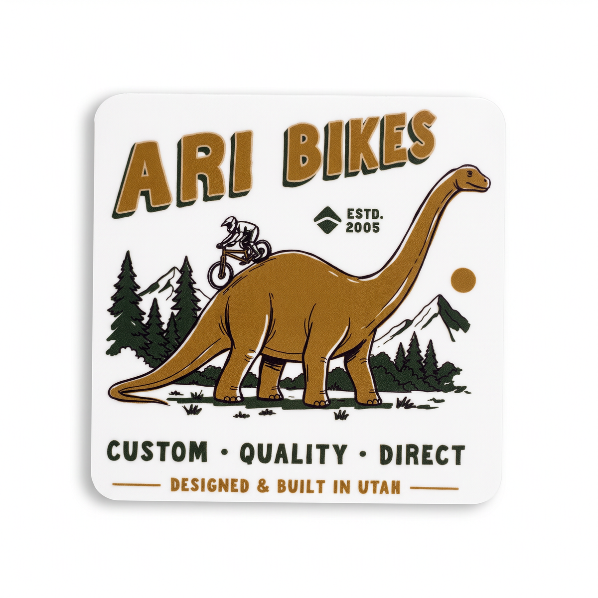 Ari Dino Sticker - Clear