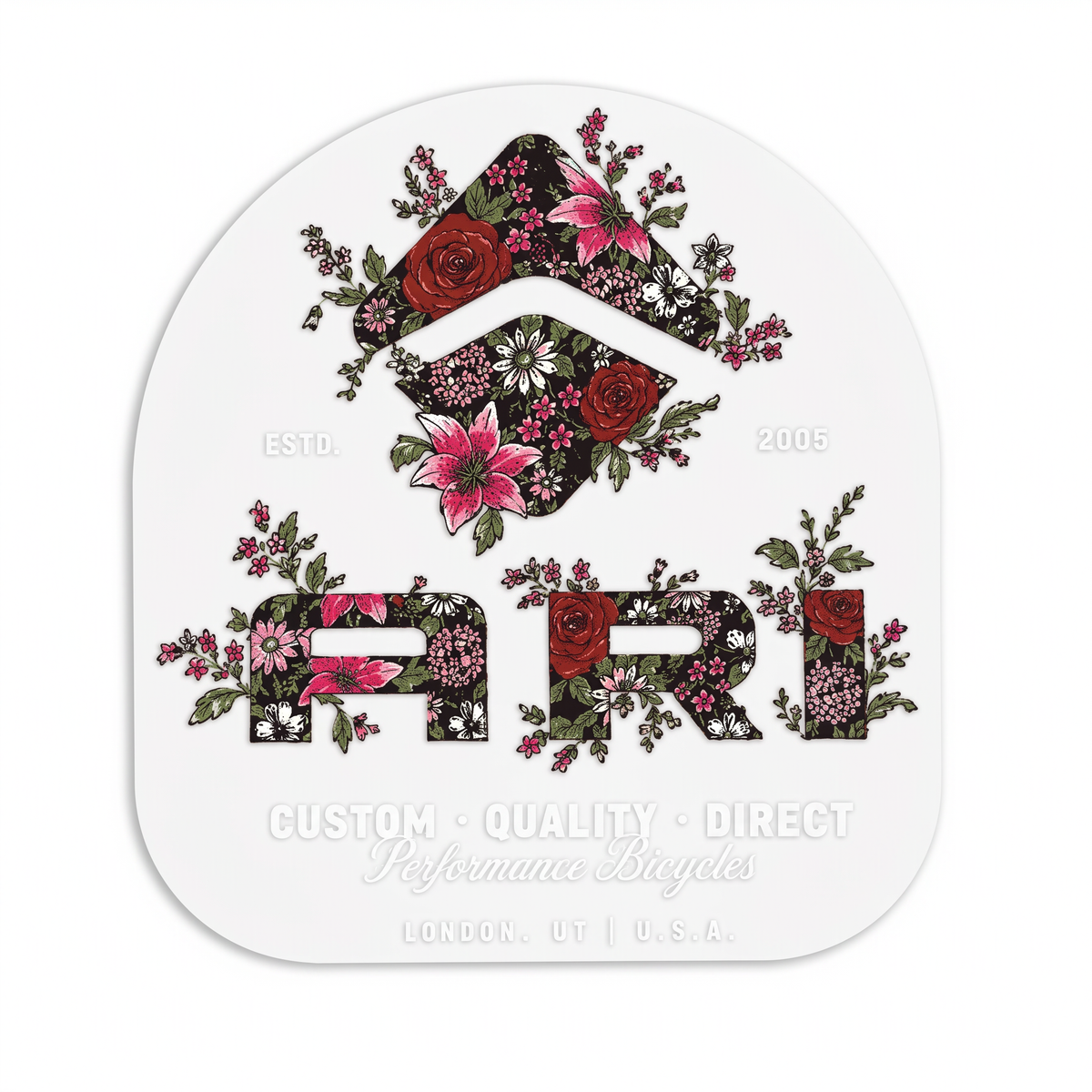 Ari Flowers Sticker - Clear