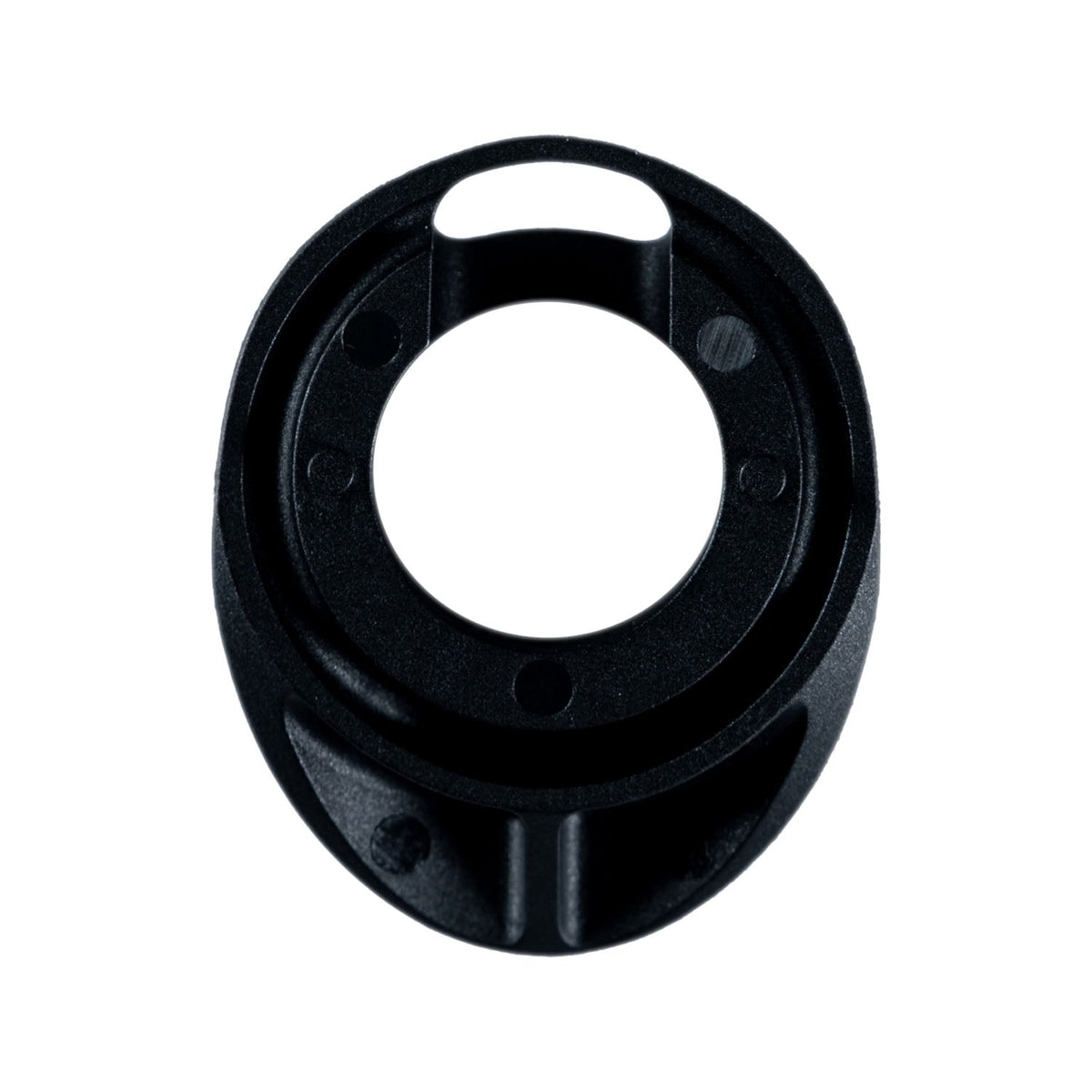 Veyo headset top cap for SRS and round frames, bottom view showing the ribbed underside
