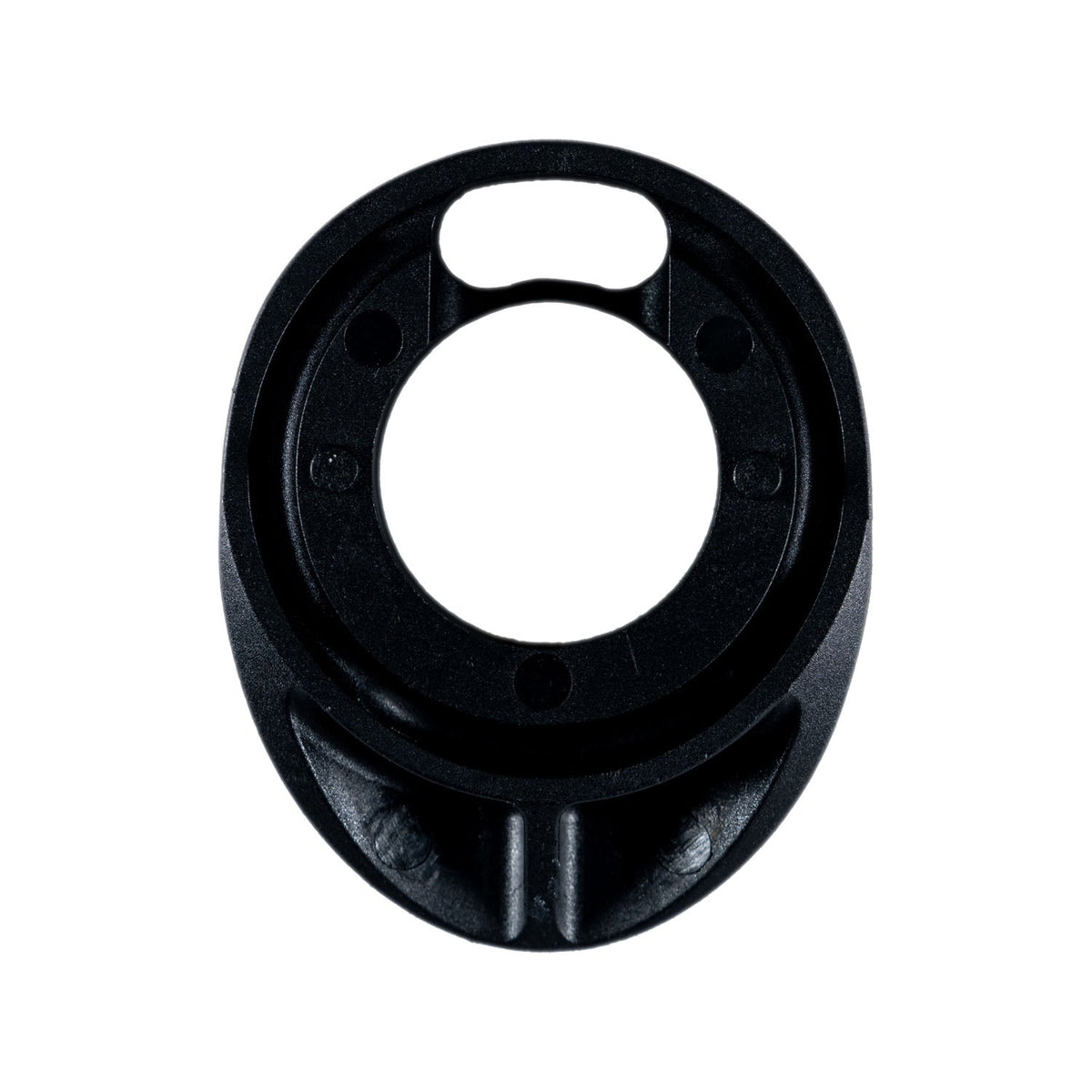 Veyo headset top cap for SMR frames, bottom view showing the ribbed underside