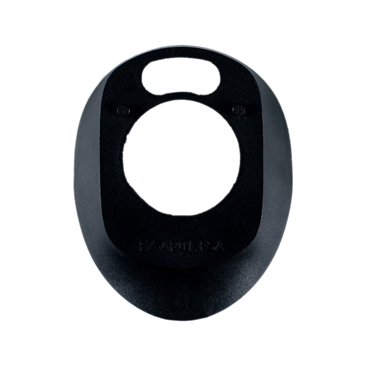 Veyo headset top cap for SMR frames, black oval cover, top view